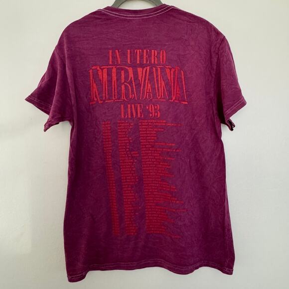 Nirvana In Utero Live 93' Concert/Band Tee - Picture 5 of 7